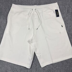 Polo Ralph Lauren White Athletic Sweat Shorts 3XLT Embroidered Pony Drawstring